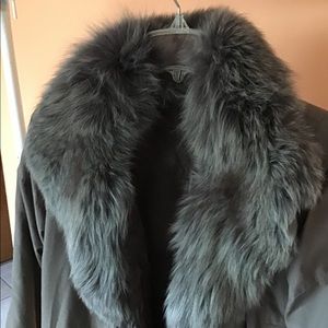 Real Norwegian fox and Sheared French Rabbit